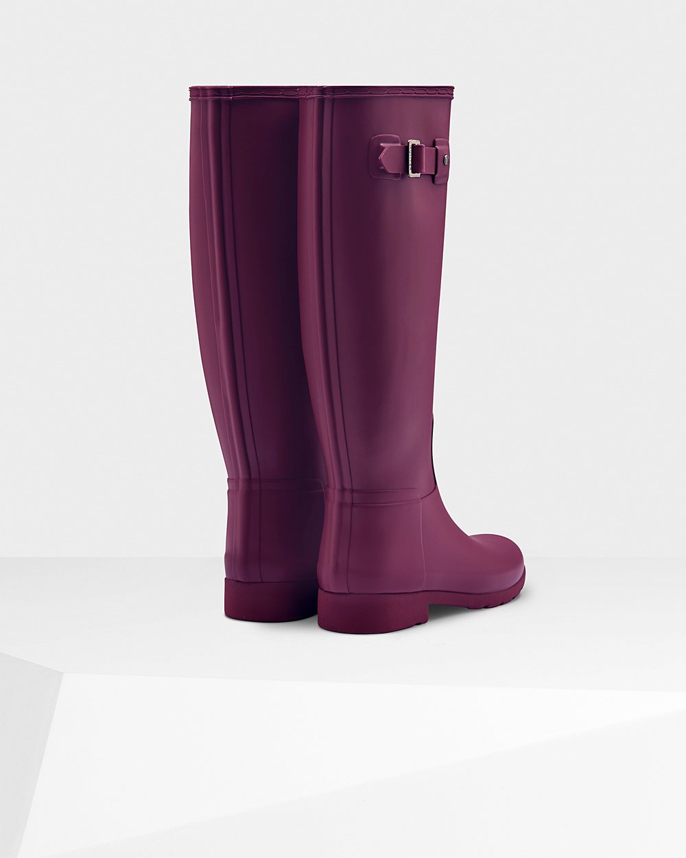 Womens Hunter Tall Rain Boots Purple - Refined Slim Fit - 8706354-RK